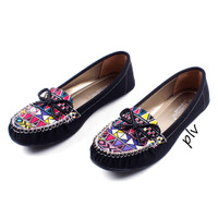 Jual Termurah Sepatu Flat Shoes Flatshoes Wanita Etnik Gratica RJ43 Hitam Murah