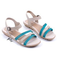 Jual BEST SELLER Sepatu Sandal Wanita Platform Ankle Strap AD07 Toska Murah