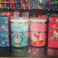 Jual RANTANG 2 SUSUN KARAKER HELLO KITTY DAN DORAEMON Murah Murah