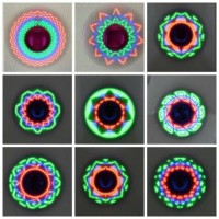 Jual Fidget Spinner satu lampu Best Seller Motif Kembang api Murah