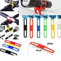Jual Silicone Strap Bike Bracket Mount Holder Flashlight Senter Sepeda MUR Murah