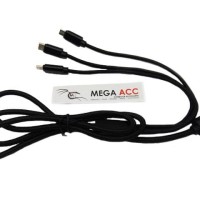 Jual Usb Cable 3 in 1 Quick Charge & Data ( iPhone, Android Micro & Type Murah