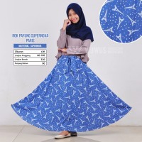 Jual SALE ! Rok Payung Clock Supernova Biru Motif Cantik Terbaru Trendy Mur Murah