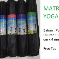 Jual Matras Yoga / Yoga Mat PVC tebal 4 mm Murah
