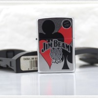Jual ZIPPO ORIGINAL JIM BEAM CARDS 24054 STREET CHROME Murah