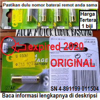 Baterai Remote alarm Mobil Ori Alkaline 27A 27 A Ayla Avanza Xenia dll