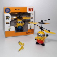 Jual Mainan Helikopter Minion Terbang Dengan Sensor Murah