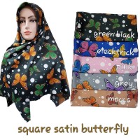 Jual KP1741 jilbab segiempat satin butterfly KODE TYR1797 Murah