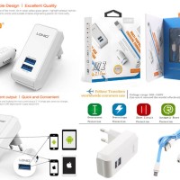 Jual LDNIO 3 in 1 Travel and Car Charger Max.2.1 with Micro USB Cable Murah