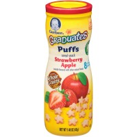 Jual Gerber Graduates Puffs Cereal snack Strawberry apple Murah