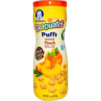Jual Gerber puff Cereal snack Peach natural flavour 42 gram Murah