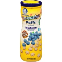 Jual Gerber Graduates Puffs Cereal snack Blueberry Murah