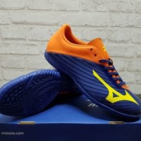Sepatu Futsal Mizuno Basara 103 Navy Orange P1GF 176454 Original
