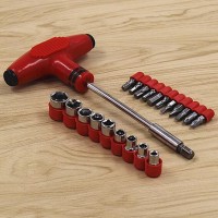 Jual Kunci socket T obeng set praktis 24 in 1 min plus tools ring pas Murah