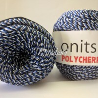 Jual BENANG RAJUT POLYESTER SEMBUR BIRU DONGKER, TUA & PUTIH (SB-G009) Murah