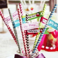 Jual Paper Straw ZigZag colorful Murah