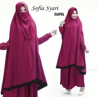 Jual GAMIS JUMBO SOFIA SYARI SET NIQOB/CADAR. SIZE XL. BUSUI. Murah