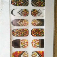 Jual Sticker kuku / nail art / stiker kuku 1 set=16pcs seri: coral Murah
