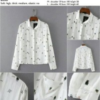 Jual Blouse Blus Kemeja Wanita Motif Kaktus Murah