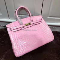 Tas branded wanita cewek hermes birkin croco himalaya kw mirror ori