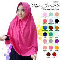 Jual JILAB INSTAN NAJWA JUMBO PET ANTEM/BERGO KAOS JUMBO dengan PET ANTEM Murah
