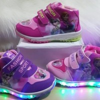 sepatu anak perempuan LED FROZEN