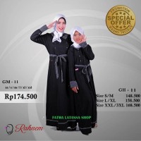 Jual Gamis ibu dan anak murah/gamis couple/gamis rahnem rl al 11/gamis kaos Murah