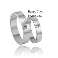 cincin couple/Titanium asli. tidak berubah warna. free ukir nama