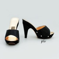 Jual Sepatu Wanita Murah Pump Shoes Toe High Heels Pesta DA14 Hitam Murah