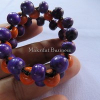 Gelang Etnik KAYU KOPI Warna Rasta Mix 08