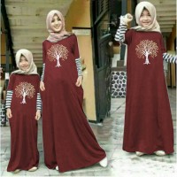 couple gamis ibu dan anak trees