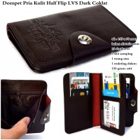 dompet pria kulit sintetis levis dark a1