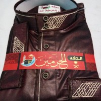 gamis pria Daffah Al-haramain asli mesir 60L jubah maroon thobe import