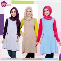 Atasan Muslim Wanita Gemuk, Tunik Kaos Muslimah, Model Baju Tunik