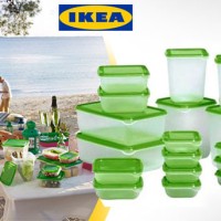 Jual Kotak Wadah Penyimpanan Makanan Ikea Pruta 17 Set Asli Murah