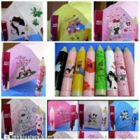 Jual PAYUNG UNIK BENTUK PENSIL KARAKTER Murah
