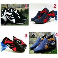 Jual sepatu casual pria sepatu Adidas spider loreng suede Murah