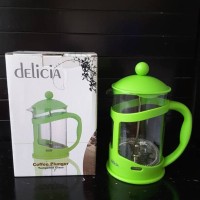 Jual Teko teh/kopi kaca dengan French Press merk Delicia dari Ace Hardware Murah