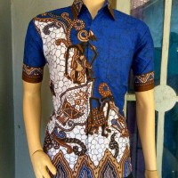 Jual kemeja batik kantor pria baju wayang Murah