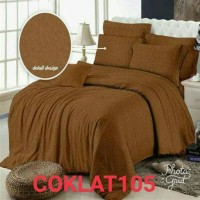 Jual SPREI POLOS EMBOS 200 X 200 X 20 - ROSEWELL COKLAT 105 Murah
