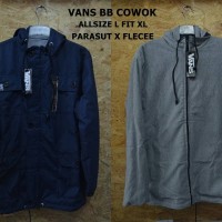 Jual vans bb cowok all size L fit XL parasut x flecee Murah