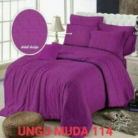 Jual SPREI POLOS EMBOS 200 X 200 X 20 - ROSEWELL UNGU MUDA 114 Murah