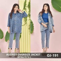 Jual jaket jeans oversize Murah