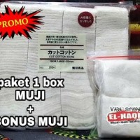 Jual PAKET HEMAT 1 BOX KAPAS MUJI COTTON + MUJI MINI BOX AUTHENTIC ORIGINAL Murah