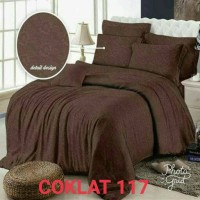 Jual SPREI POLOS EMBOS 200 X 200 X 20 - ROSEWELL COKLAT 117 Murah