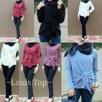 Jual Louis Top Good Quality - Bahan Twiscone Soft Fit L Murah