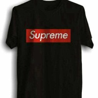 Jual KAOS SUPREME HITAM Murah