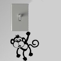 Jual Wallstiker Stiker Dekorasi Saklar Lampu Motif Monkey Mo Murah