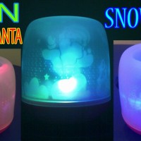 Jual LILIN ELEKTRIK 1 WARNA SANTA CLAUS SNOWMAN EDISI CHRISTMAST SNOW Murah