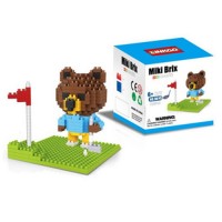Jual AD4214 Lego Nano Block Linkgo Brown 9616 KODE Gute4080 Murah